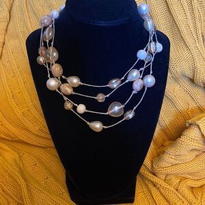 Creamy Beige & Pearlescent Beads